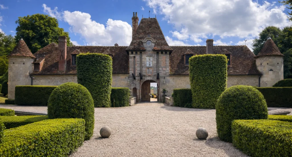 Château de Boutemont à Ouilly-le-Vicomte, propriété historique en pierre au cœur du Pays d’Auge en Normandie